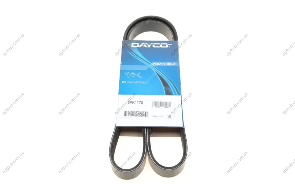 Ремінь генератора Renault Duster 1.5dCi 10- (opt-om) DAYCO 6PK1178 (фото 1)
