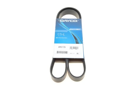 Ремінь генератора Renault Duster 1.5dCi 10- (opt-om) DAYCO 6PK1178
