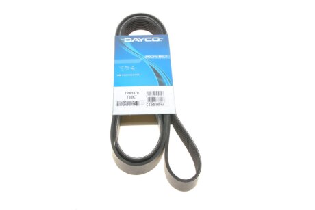 Ремінь поліклиновий RAV4 2.2 D-4D 4X4 11.2005 - 11.2012; DISCOVERY II 2.5 TD5 AWD 10.1998 - 08.2004; R -ua DAYCO 7PK1870