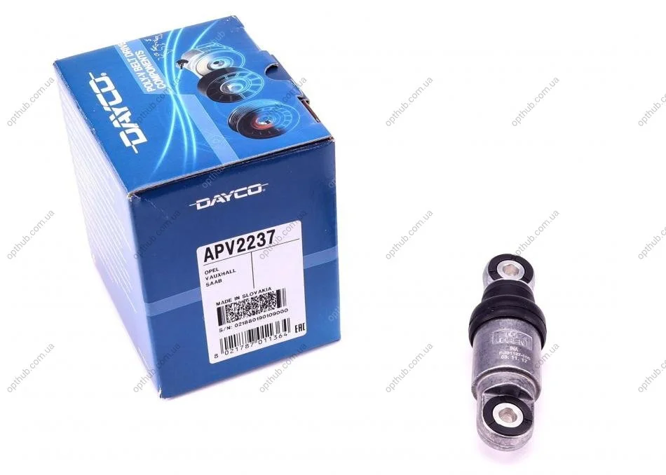 Амортизатор натяжника ременя генератора Opel Astra G/Omega B/Vectra B 2.0/2.2D 96- UA63 DAYCO APV2237 (фото 1)