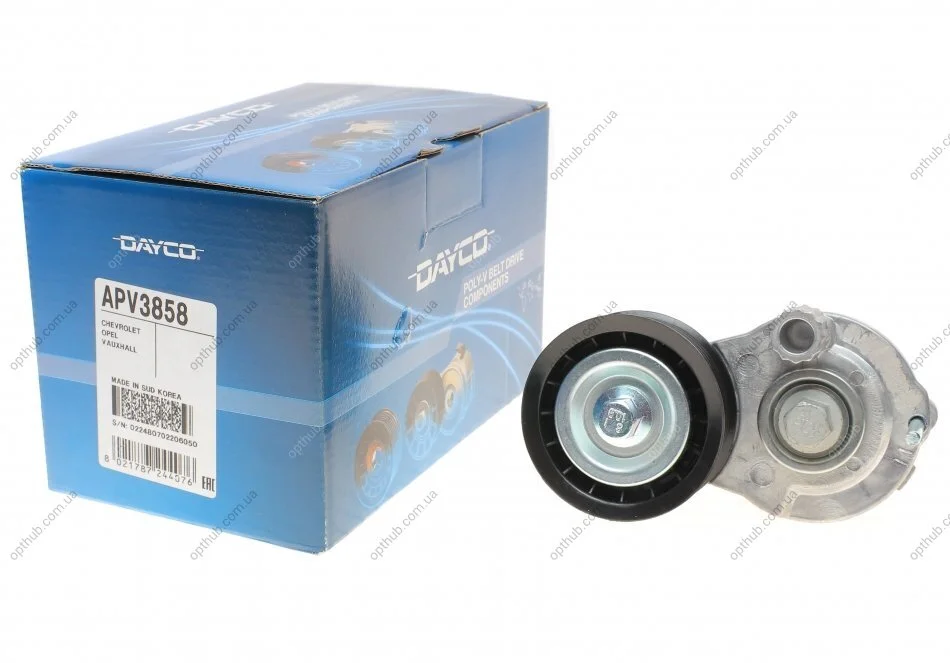 Натяжник ременя генератора Chevrolet Captiva 2.0/2.2D 10- (opt-om) DAYCO APV3858 (фото 1)