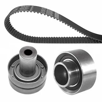 Роликовий модуль натягувача ременя (ролик, ремінь) NISSAN ALMERA PRIMERA,SUNNY, VANETTE 2.0D,2.0TD 91.0 -ua DAYCO KTB200 (фото 1)