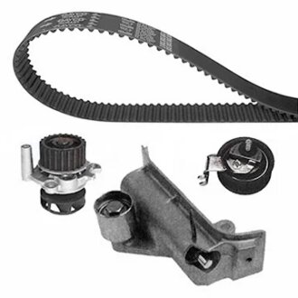 Роликовий модуль натягувача ременя (ролик, ремінь, помпа) AUDI A6/TT 1.8, 1.8T 1997-2006/SKODA OCTAV -ua DAYCO KTBWP3270