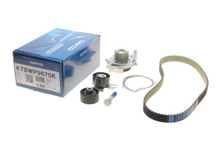 Комплект ременя ГРМ + водяна помпа DAYCO KTBWP9670K