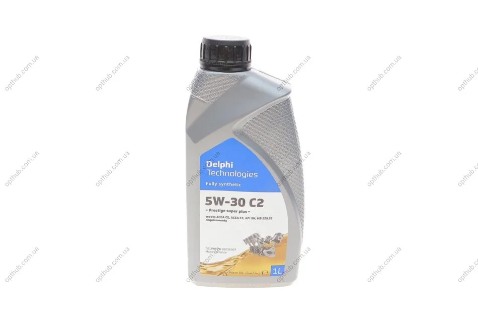 Олива 5W30 Prestige Super Plus C2 (1L) (MB 229.31/PSA B71 2290-2017) DELPHI (opt-om) Delphi 28236307 (фото 1)
