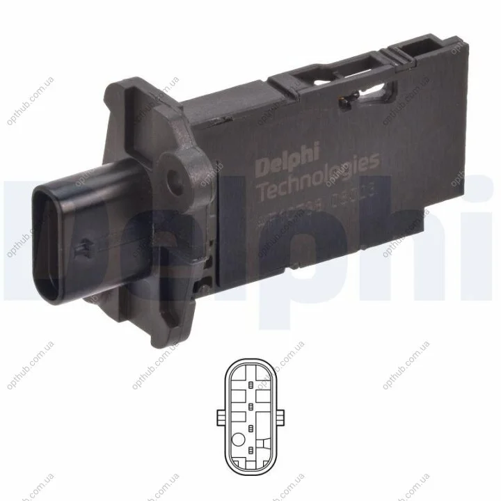 Расходомер воздуха Delphi AF10738-12B1 (фото 1)