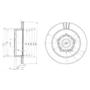 Тормозной диск Delphi BG3230 (фото 1)