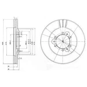 Тормозной диск Delphi BG3378