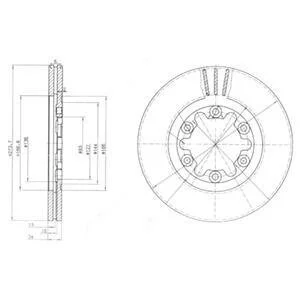 Диск гальмівний Delphi BG3809