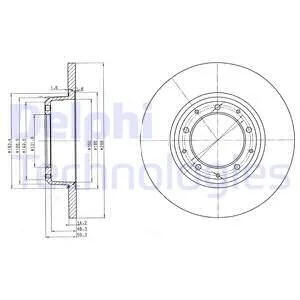 Диск гальмівний Delphi BG3982C