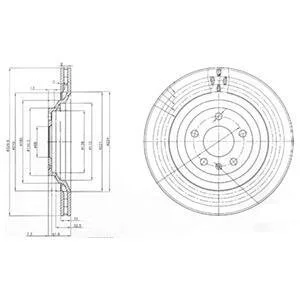 Диск гальмівний Delphi BG3991