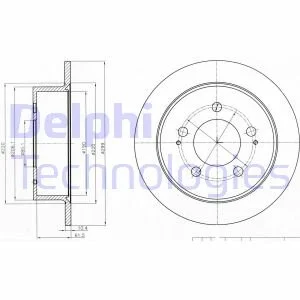 Диск гальмівний Delphi BG4220