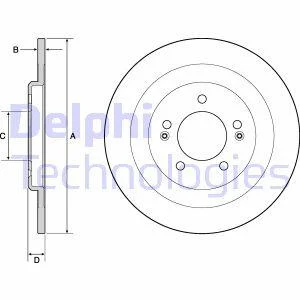 Диск тормозной Delphi BG4688C (фото 1)