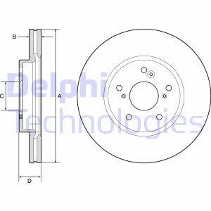 Диск тормозной Delphi BG4785C (фото 1)