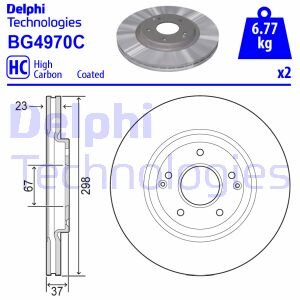 Диск тормозной Delphi BG4970C