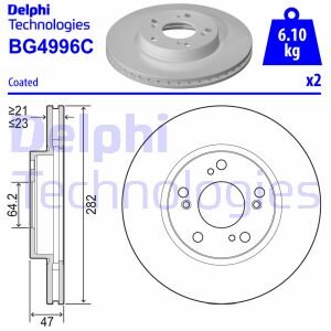 Диск тормозной Delphi BG4996C