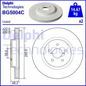 Диск гальмівний Delphi BG5004C (фото 1)