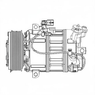 Компресор кондиціонера NISSAN // RENAULT X-TRAIL // LAGUNA -ua Delphi CS20477