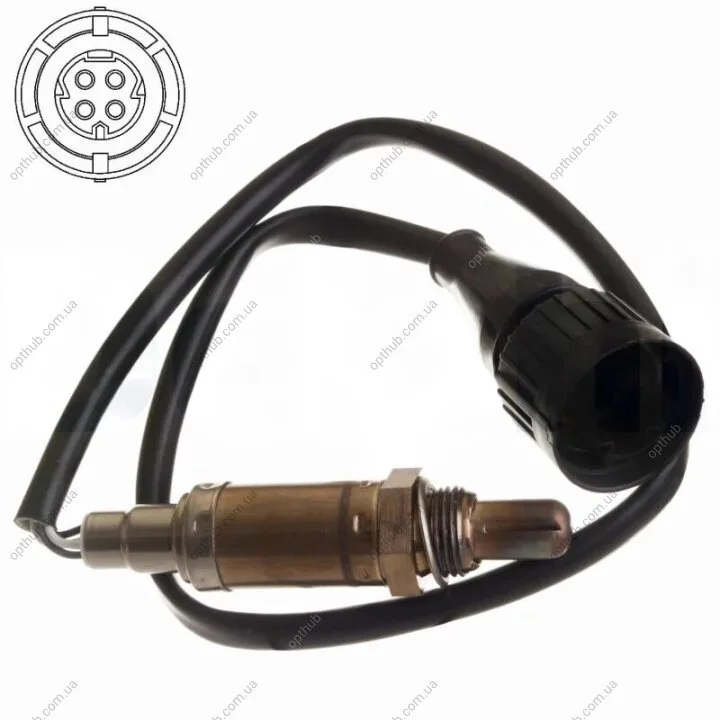 Лямбда-зонд BMW 3 SERIES 316,318,320,325,330, 5 SERIES 540, 7 SERIES 730, 740, 750, 8 SERIES 840, Delphi ES10254-12B1 (фото 1)