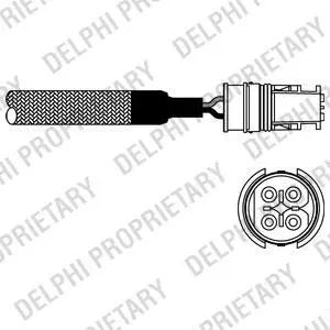 Лямбда-зонд MERCEDES-BENZ / PUCH Delphi ES10580-12B1 (фото 1)