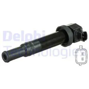 Котушка запалювання HYUNDAI GRANDEUR, SANTA FÉ II KIA CARNIVAL III, MAGENTIS II 2.7 11.05-06.15 Delphi GN10569-12B1 (фото 1)