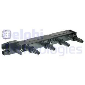 Котушка запалювання CITROEN C4, C4 GRAND PICASSO I, C4 I, C4 PICASSO I, C5 I, C5 II, C8, EVASION, JUMPY I, XSARA, XSARA PICASSO FIAT SCUDO, ULYSSE LANCIA PHEDRA, ZETA PEUGEOT 206 1.8/2.0 05.98- Delphi GN10582-12B1 (фото 1)