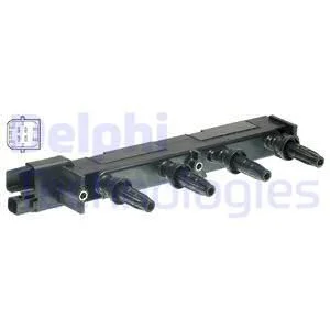 Котушка запалювання CITROEN C4, C4 GRAND PICASSO I, C4 I, C4 PICASSO I, C5 I, C5 II, C8, EVASION, JUMPY I, XSARA, XSARA PICASSO FIAT SCUDO, ULYSSE LANCIA PHEDRA, ZETA PEUGEOT 206 1.8/2.0 05.98- Delphi GN10582-12B1