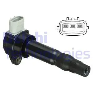 Котушка запалювання MITSUBISHI ASX, COLT VI, LANCER VIII 1.1-1.6LPG 06.04- Delphi GN10793-12B1 (фото 1)