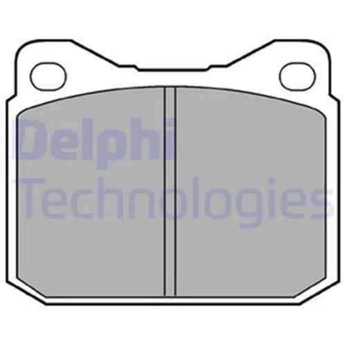 Комплект тормозных колодок из 4 шт. дисков Delphi LP117 (фото 1)
