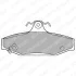 Комплект гальмівних колодок задн, CHEVROLET CAMARO, CORVETTE DAEWOO KORANDO, MUSSO PONTIAC FIREBIRD SSANGYONG KORANDO, MUSSO, REXTON / REXTON II 2.0-5.7 12.81- Delphi LP1420 (фото 1)