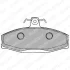 Комплект гальмівних колодок передн, MITSUBISHI COLT I, LANCER F, LANCER I SKODA FAVORIT, FAVORIT FORMAN, FELICIA CUBE, FELICIA I, FELICIA II VW CADDY II 1.2-1.9D 01.78-04.02 Delphi LP1429 (фото 1)