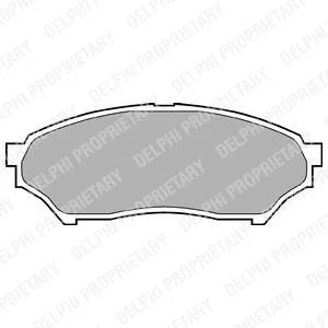 Комплект гальмівних колодок передн, MITSUBISHI PAJERO PININ I 1.8/2.0 10.99-06.07 Delphi LP1448