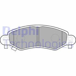 Комплект гальмівних колодок з 4 шт. дисків Delphi LP1500 (фото 1)