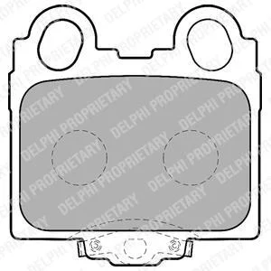 Комплект гальмівних колодок задн, LEXUS GS, IS I, IS SPORTCROSS, SC TOYOTA ALTEZZA, ALTEZZA GITA, ARISTO, BREVIS, MARK II, MARK II IX, PROGRES, VEROSSA 2.0-4.3 08.97-07.10 Delphi LP1510