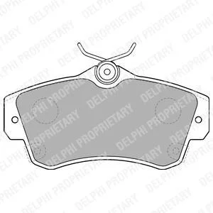 Комплект гальмівних колодок передн, CHRYSLER PT CRUISER DODGE NEON II 1.6-2.4 08.99- Delphi LP1522