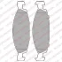 Комплект гальмівних колодок передн, JEEP CHEROKEE, GRAND CHEROKEE I, GRAND CHEROKEE II 2.7D-4.7 10.90-09.05 Delphi LP1557 (фото 1)