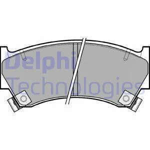 Комплект гальмівних колодок з 4 шт. дисків Delphi LP1590 (фото 1)