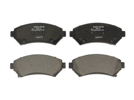 Комплект тормозных колодок из 4 шт. дисков Delphi LP1609