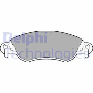 Комплект гальмівних колодок з 4 шт. дисків Delphi LP1656 (фото 1)