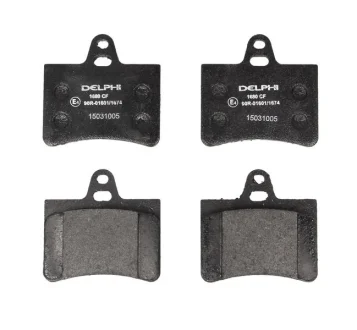 Комплект гальмівних колодок задн, CITROEN C5 I, C5 II 1.6D-3.0 03.01-09.08 Delphi LP1680