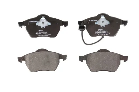 Комплект гальмівних колодок передн, AUDI A4 B5 FORD GALAXY I, GALAXY MK I SEAT ALHAMBRA VW SHARAN 1.8-2.8 03.95-03.10 Delphi LP1706