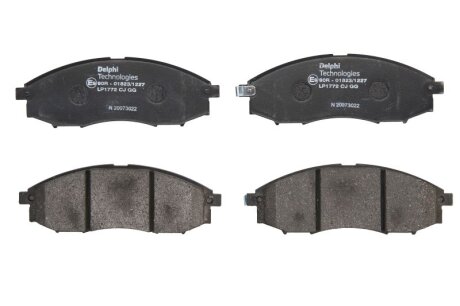 Комплект гальмівних колодок з 4 шт. дисків Delphi LP1772