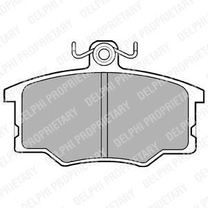 Комплект гальмівних колодок з 4 шт. дисків Delphi LP179