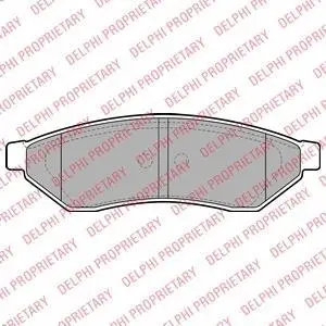 Комплект гальмівних колодок задн, CHEVROLET EPICA, EVANDA DAEWOO EVANDA 2.0/2.0D/2.5 08.02- Delphi LP1946 (фото 1)