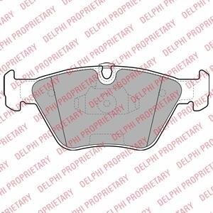 Комплект гальмівних колодок з 4 шт. дисків Delphi LP1962