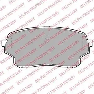 Комплект гальмівних колодок передн, SUZUKI GRAND VITARA I 2.0D 02.01-09.05 Delphi LP2000 (фото 1)
