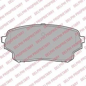 Комплект гальмівних колодок передн, SUZUKI GRAND VITARA I 2.0D 02.01-09.05 Delphi LP2000
