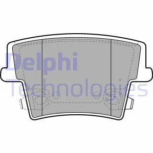 Комплект гальмівних колодок з 4 шт. дисків Delphi LP2035 (фото 1)