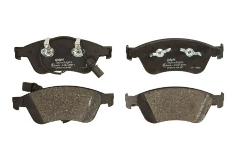 Комплект гальмівних колодок з 4 шт. дисків Delphi LP2072