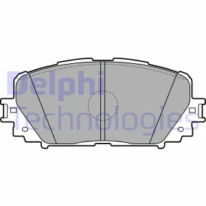 Комплект гальмівних колодок передн, TOYOTA RACTIS, VERSO S, YARIS 1.0-1.8 08.05-06.20 Delphi LP2123